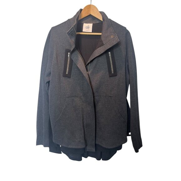 CABI Love Carol Mesh Back Jacket Gray & Black Outerwear Versatile #3184 Medium - Picture 9 of 9